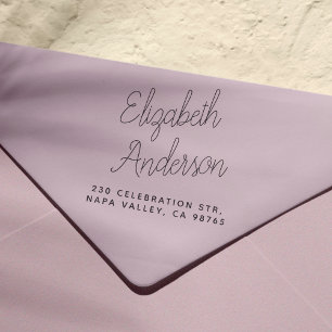 Sello Automático Nombre y dirección de devolución de script