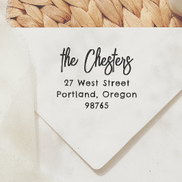 Sello Automático Nombre y dirección de la familia cliente