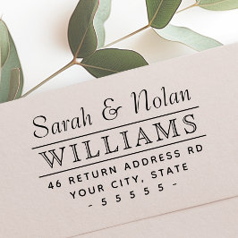 Sello Automático Nombre y dirección de la familia de las parejas