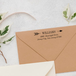 Sello Automático Nombre y dirección de la flecha elegante