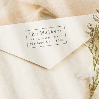 Sello Automático Nombre y dirección de marco clásicos