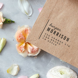 Sello Automático Nombre y dirección de retorno de la escritura de t