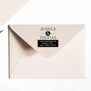 Sello Automático Nombre y dirección personalizados de moda