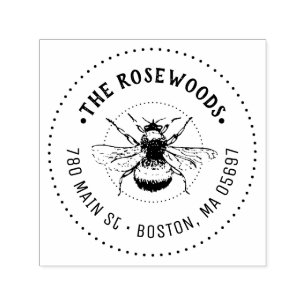 Sello Automático Nombre y dirección únicos de la familia