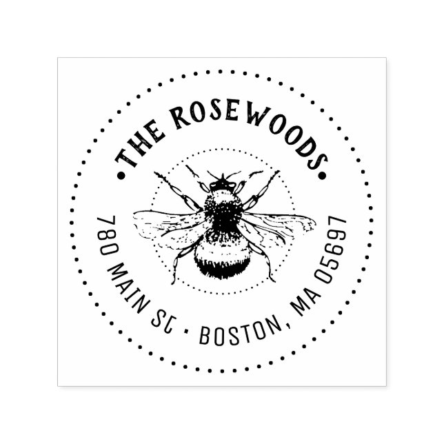 Sello Automático Nombre y dirección únicos de la familia (Diseño)