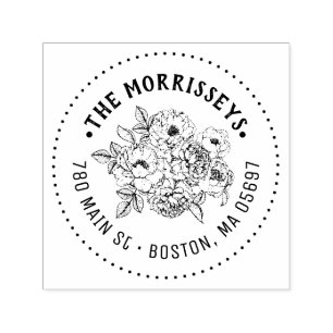 Sello Automático Nombre y dirección únicos de la familia