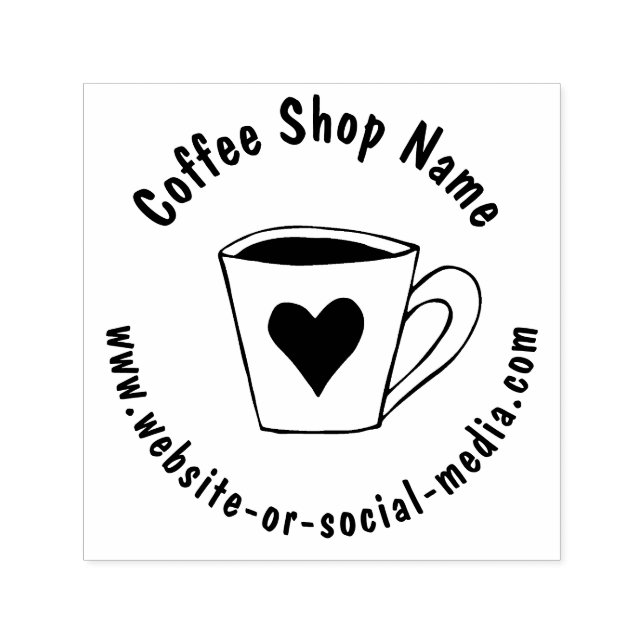 Sello Automático Nombre y sitio web promocional personalizado de ca (Diseño)