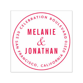 Sello Automático Nombres de bodas Cree su propia dirección de devol