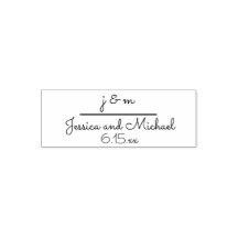 Nombres de monograma de boda Iniciales Fecha