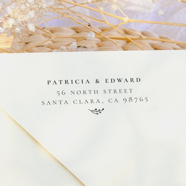 Sello Automático Nombres de parejas simples y dirección de retorno  (Subido por el creador)