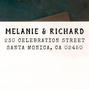 Sello Automático Nombres y dirección de devolución de estilo de máq