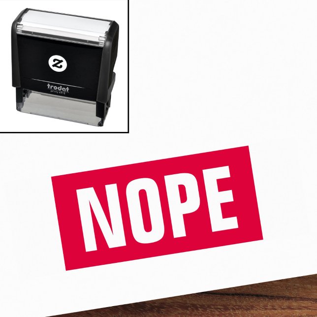 Sello Automático Nope divertido (Nope funny self-inking stamp)
