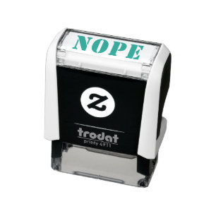 Sello Automático Nope Funny Humor Meme Office LOL Chiste Fun Craft