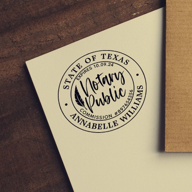 Sello Automático Notario público moderno (Subido por el creador)