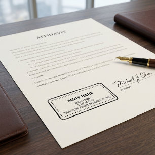 Sello Automático Notario Público Profesional   Nombre personalizado