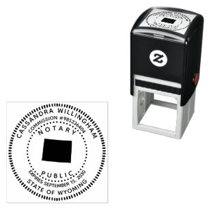 Sello Automático Notario Wyoming Público