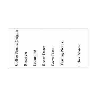 Sello Automático Notas de la prueba del café