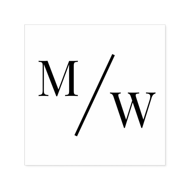 Sello Automático Novia simple Boda Groom 2 Monograma inicial D (Diseño)