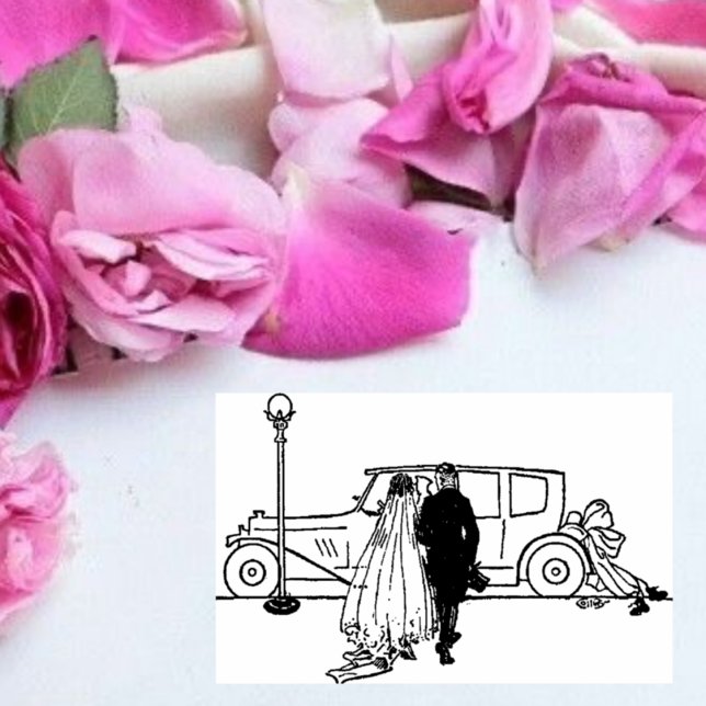 Sello Automático novia y novio de la década de 1920 (Subido por el creador)