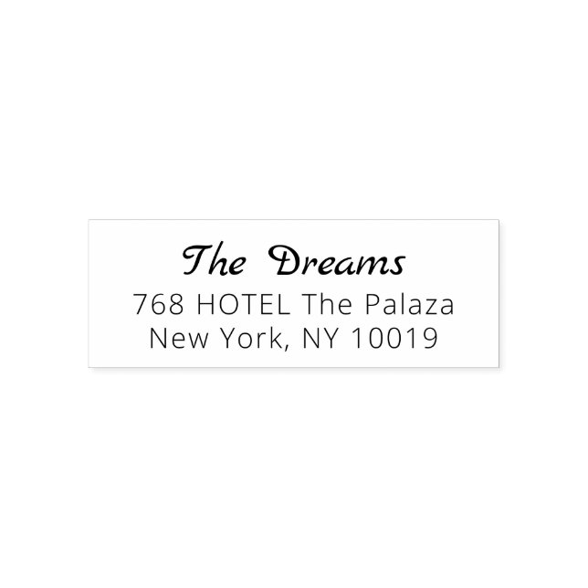 Sello Automático NUEVA Sta de entrada de script elegante dirección  (Diseño)