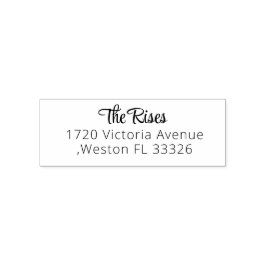 Sello Automático NUEVA Sta de entrada de script elegante dirección 