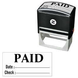 Sello Automático Número de comprobación de fecha de llegada PAGADA 