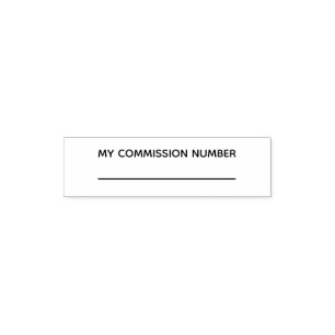 Sello Automático Número de la Comisión notario complementario