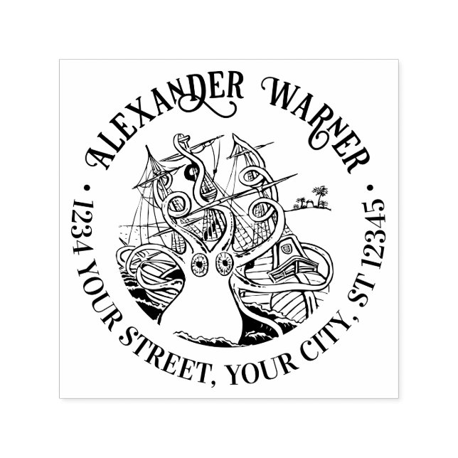 Sello Automático Octopus Adosado Alrededor De La Dirección De Devol (Diseño)