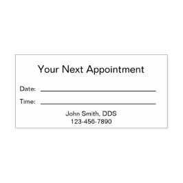 Sello Automático Oficina de dentista simple Su Próxima Cita