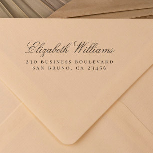 Sello Automático Oficina de negocios   Dirección de devolución de n