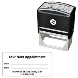 Sello Automático Oficina médica Recordatorio de su siguiente cita