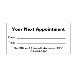 Sello Automático Oficina odontológica simple Su próxima cita