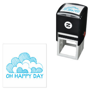 Sello Automático Oh Feliz Día Nube de Energía Positiva