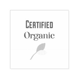 Sello Automático Organic certificado con hoja