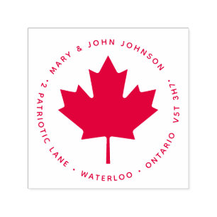 Sello Automático Orgullosa dirección canadiense de devolución de ho