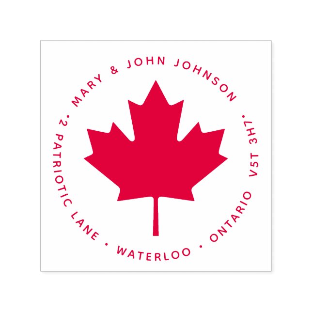 Sello Automático Orgullosa dirección canadiense de devolución de ho (Diseño)