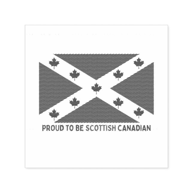 SELLO AUTOMÁTICO ¡ORGULLOSO DE SER CANADIENSE ESCOCIA! (Diseño)