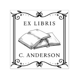 Sello Automático Página del Libro de Ex Libris de la Biblioteca Per