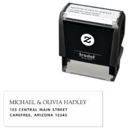 Sello Automático Página principal de la dirección de retorno simple