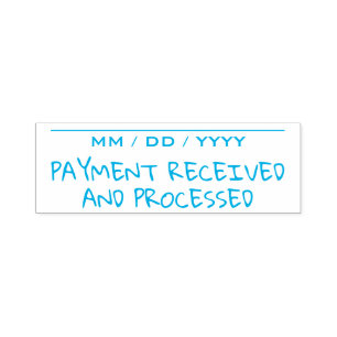 Sello Automático "PAGO básico RECIBIDO Y PROCESADO "