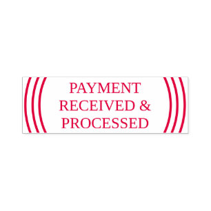 Sello Automático "PAGO mínimo RECIBIDO y PROCESADO "