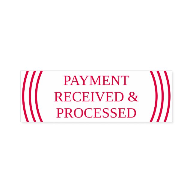 SELLO AUTOMÁTICO "PAGO RECIBIDO Y PROCESADO" MÍNIMO (Diseño)