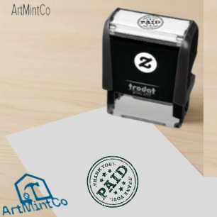 Sello Automático PAID Alto Número de Fecha de Verificación Negocio