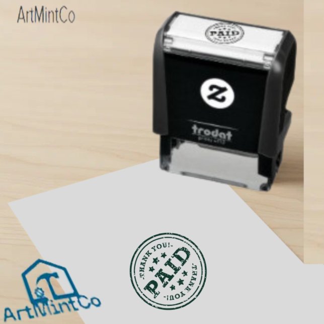 Sello Automático PAID Alto Número de Fecha de Verificación Negocio  (Subido por el creador)