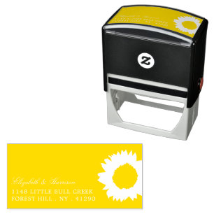 Sello Automático País Girasol Rústico