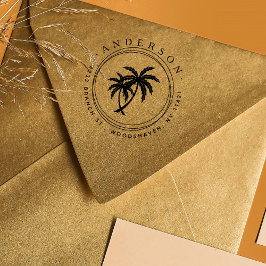 Sello Automático Palas rusticas dirección de retorno tropical moder