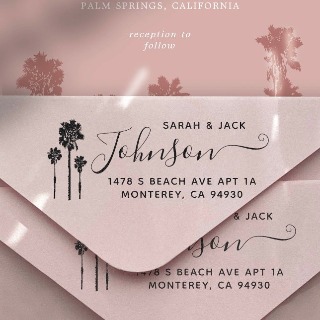 Sello Automático Palm Tree Romance Boda Suite (Subido por el creador)