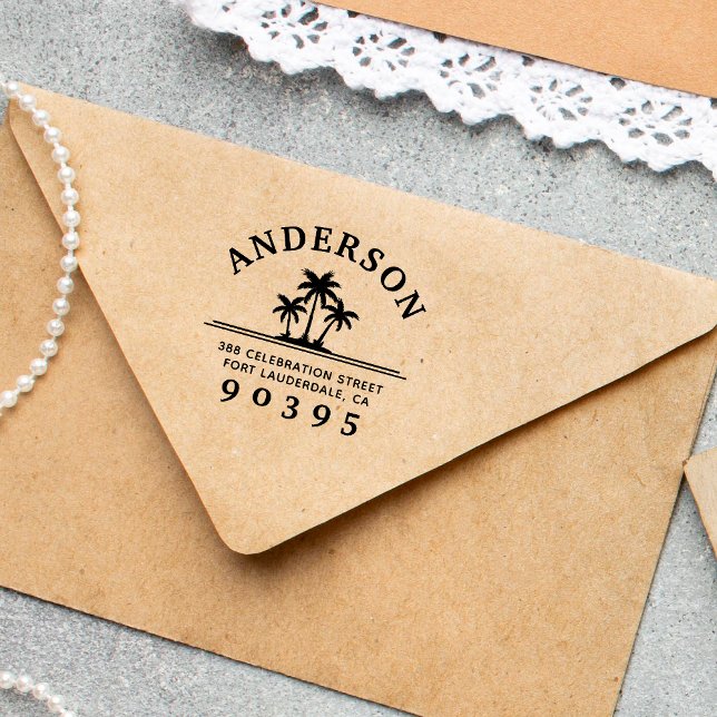 Sello Automático Palmeras | Dirección de devolución de nombre de fa (Subido por el creador)