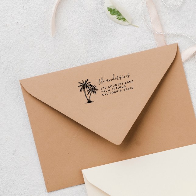 Sello Automático Palmeras | Nombre de familia de script y dirección (Subido por el creador)