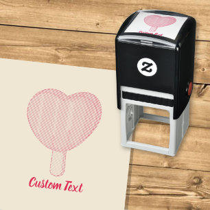 Sello Automático Palo de helado de corazón